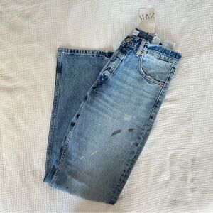 Zara Mid/Low Rise Boyfriend Straight Jeans